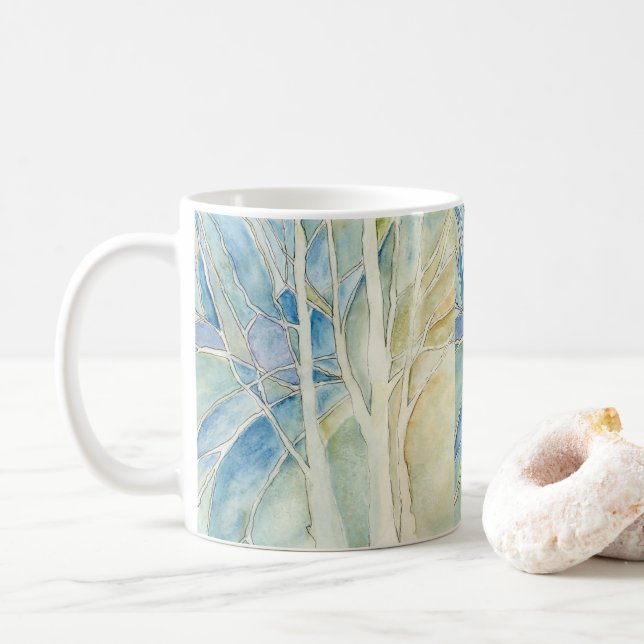 Solstice design on a Mug (With Donut)