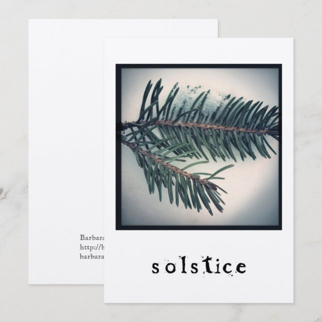 Solstice - Holiday Card (Front/Back)