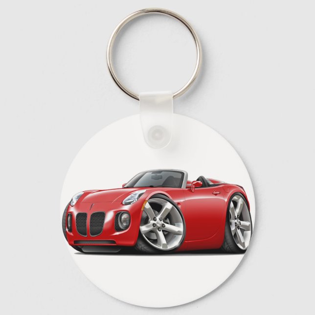 Solstice Red Convertible Keychain (Front)