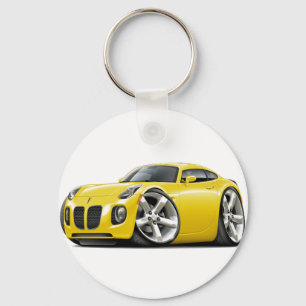 Solstice Yellow Car Keychain