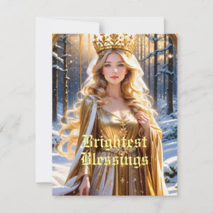 Solstice Yule Pagan Wiccan Asatru Heathen Holiday  Card