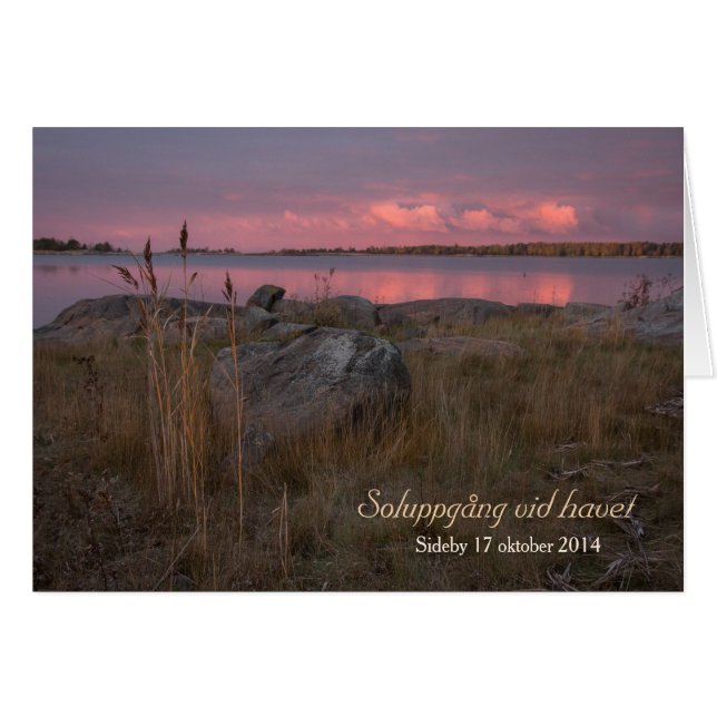 Soluppgång havet vid CC0759 Sideby Siipyy (Devant horizontal)