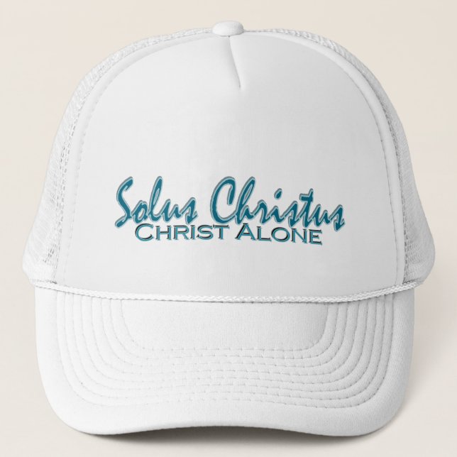 Solus Christus~ Christ Alone Trucker Hat (Front)