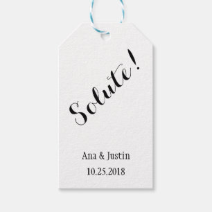 Solute Personalized Wedding Gift Tags