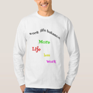 Solution nouvelle année, t-shirt équilibre vie pro