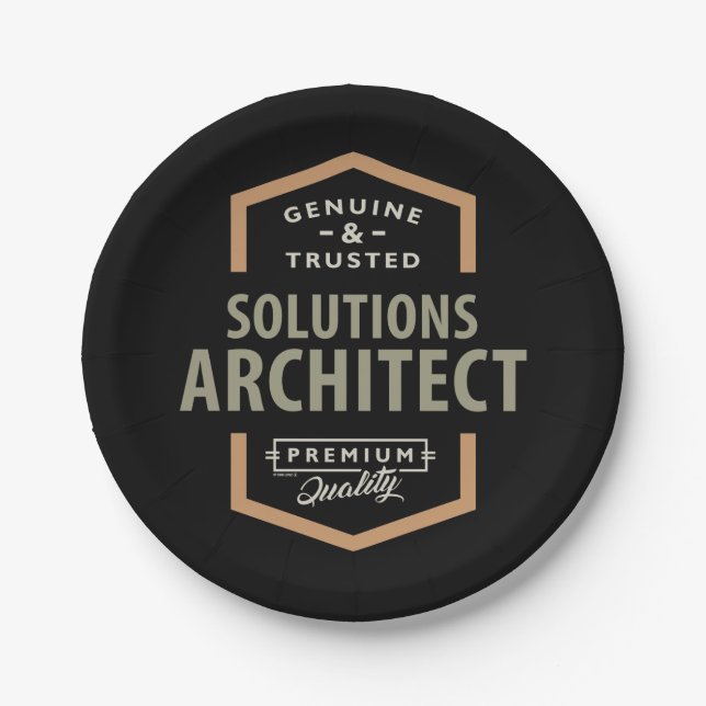 Solutions Architect Paper Plate (Front)
