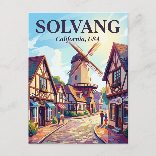 Solvang, California USA Postcard (Front)
