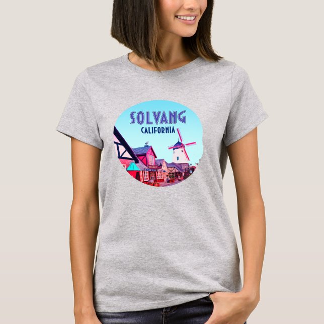 Solvang Danish Downtown California Vintage T-Shirt (Front)