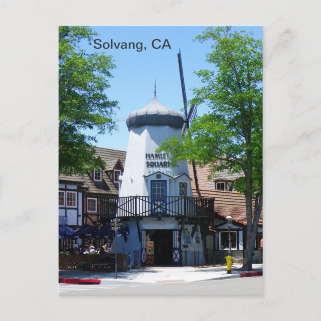 Solvang Windmill Postcard! Postcard (Front)