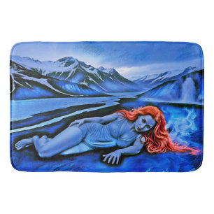 “Sólvátra”  - Flame Beneath Ice Bath Mat