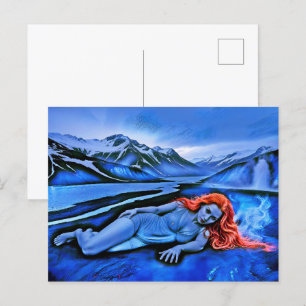 “Sólvátra”  - Flame Beneath Ice Holiday Postcard