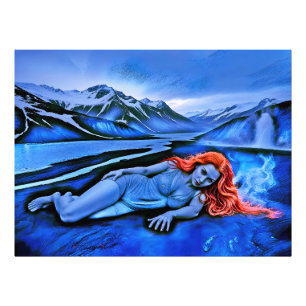 “Sólvátra” - Flame Beneath Ice Photo Print