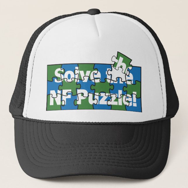 Solve The NF Puzzle Trucker Hat (Front)