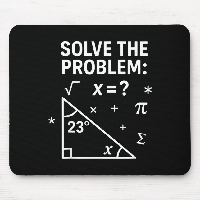 Solve The Problem Funny Math 67 Meme Teacher Stude Mouse Pad (Front)