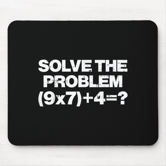 Solve The Problem Math 67 Meme 6 7 Costume Kids Bo Mouse Pad (Front)
