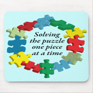 Solving the Puzzle... Blue Mousepad