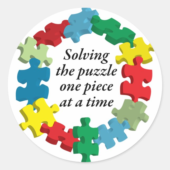Solving the Puzzle...White Sticker (Front)