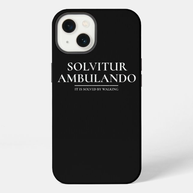 Solvitur AmbulandoIt Is Solved By Walking  iPhone Case (Back)
