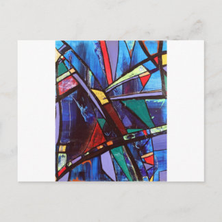 Soma original acrylic postcard