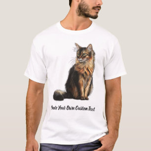 Somali Cat Create Your Own Custom Text T-Shirt