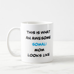 somali cat mom, awesome coffee mug