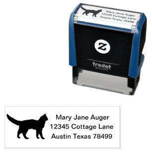 Somali Cat Personalized Self-inking Stamp