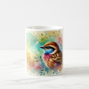 Somali Sparrow 060824AREF132 - Watercolor Coffee Mug