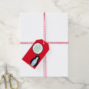 Somali Talking Ms. Penguin Personalized Gift Tags