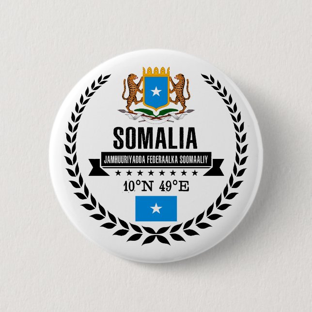 Somalia 2 Inch Round Button (Front)