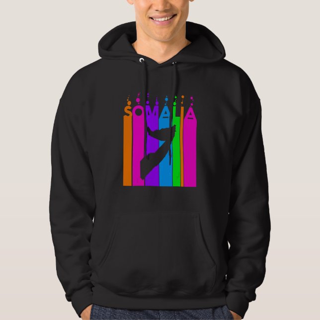 Somalia Colourful Bubbles Hoodie (Front)