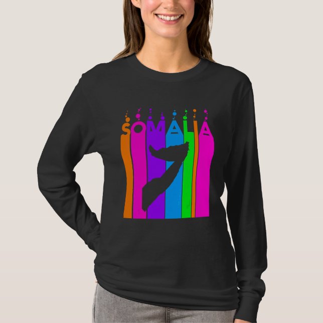 Somalia Colourful Bubbles T-Shirt (Front)