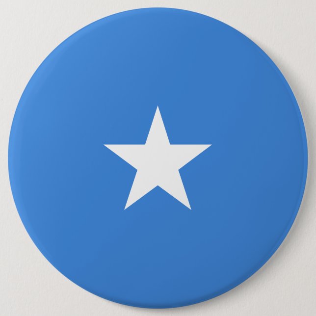 Somalia Flag 6 Inch Round Button (Front)