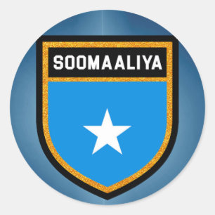 Somalia Flag Classic Round Sticker