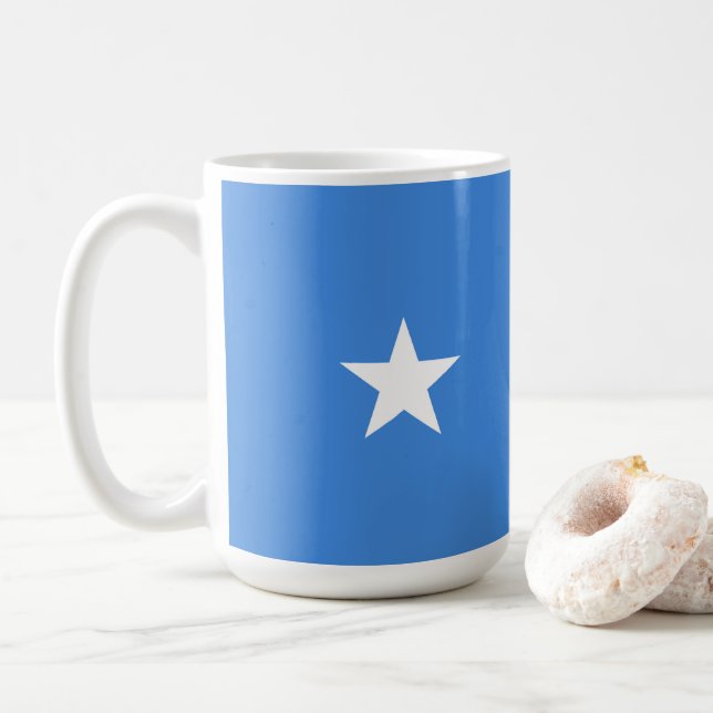 Somalia flag coffee mug (With Donut)