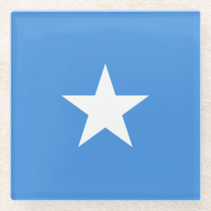 Somalia Flag Glass Coaster