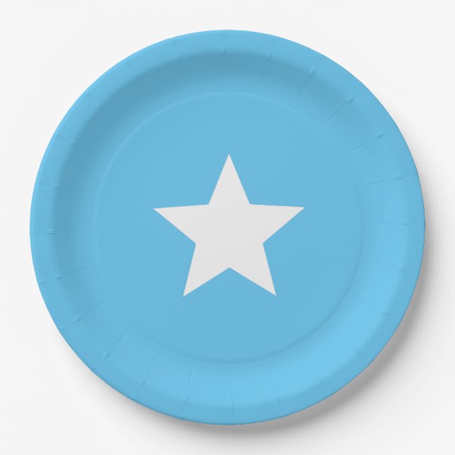 Somalia flag  paper plate (Front)