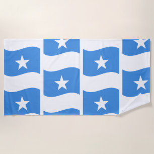 Somalia Flag Patriotic Coastal Summer Beach Towel