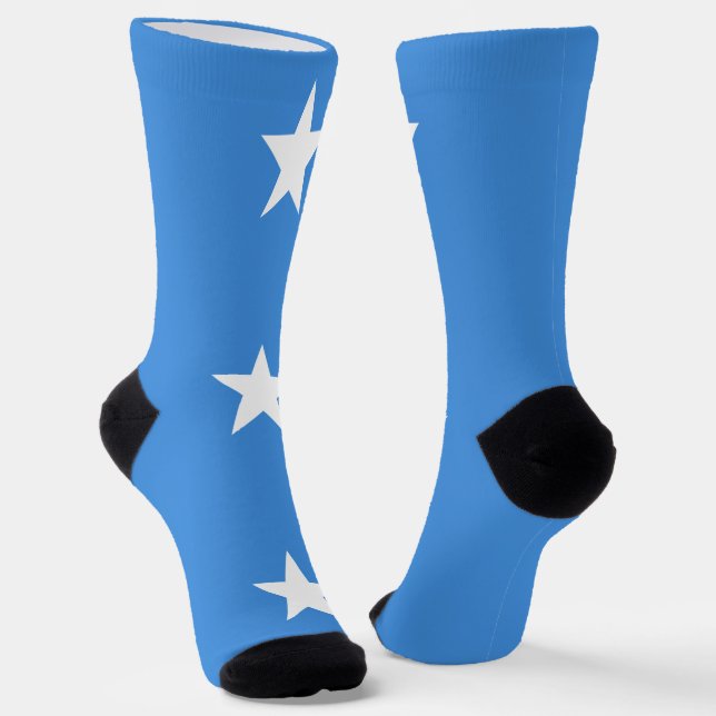 Somalia Flag Socks (Angled)