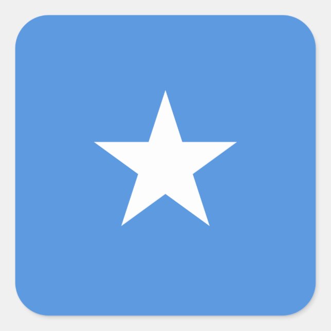 Somalia Flag Square Sticker (Front)