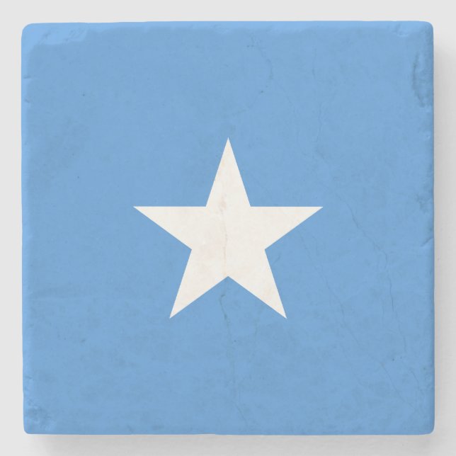 Somalia Flag Stone Coaster (Front)