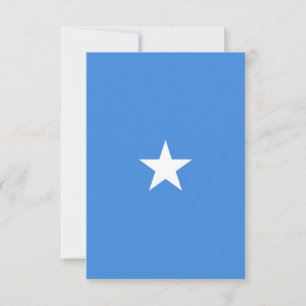 Somalia flag thank you card
