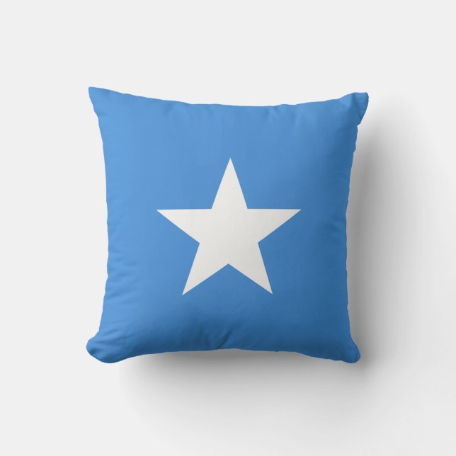 Somalia Flag Throw Pillow (Front)