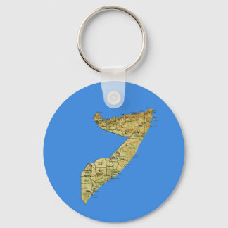 Somalia Map Keychain