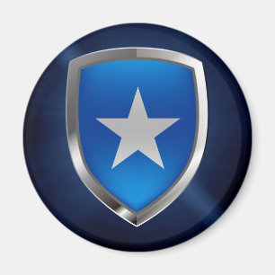 Somalia Metallic Emblem Magnet