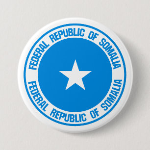 Somalia Round Emblem 3 Inch Round Button