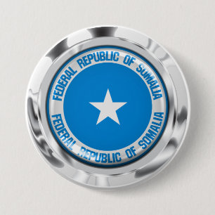 Somalia Round Emblem 3 Inch Round Button