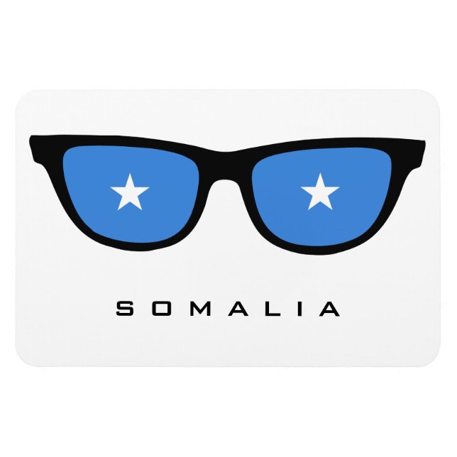 Somalia Shades custom text & colour magnet (Horizontal)