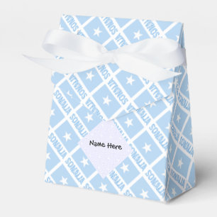 Somalia Somali Flag Tiled Black Personalization Favor Box