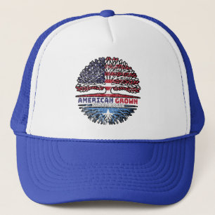 Somalia Somali US American USA United States Tree Trucker Hat