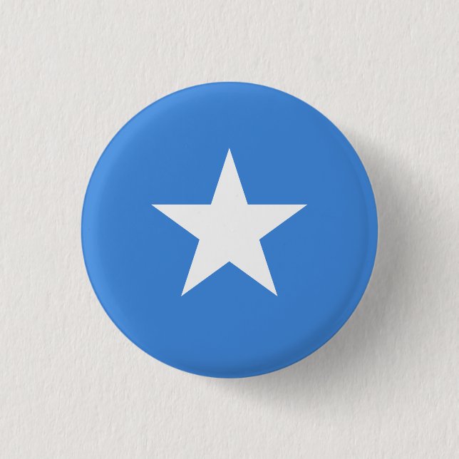 Somalia (Somalian) Flag 1 Inch Round Button (Front)
